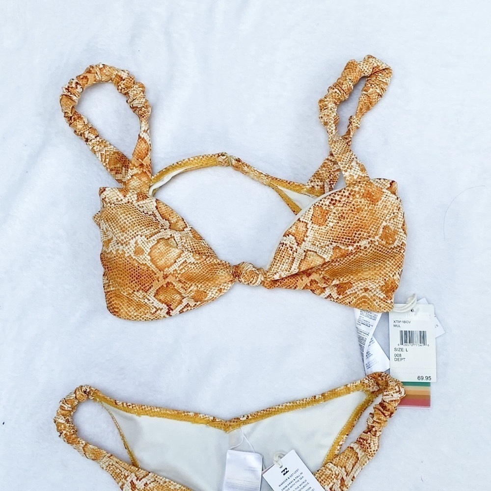 NWT Billabong Over The Sun Bandeau Bikini Top L - Picture 5 of 6